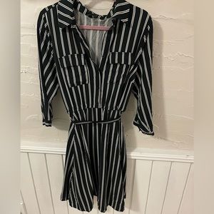 Torrid striped belted dress